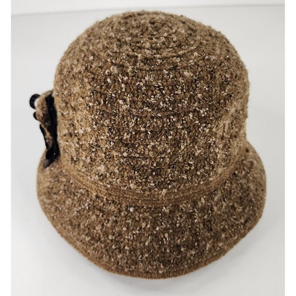 Betmar New York Bucket Hat Womens One Size Brown Bowler Derby Roll Grandma Core - Picture 2 of 13